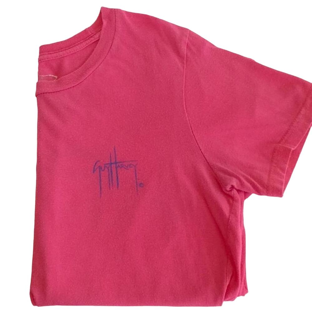 Guy Harvey T-shirt Swordfish Yacht Juniors Small Barbie Pink
